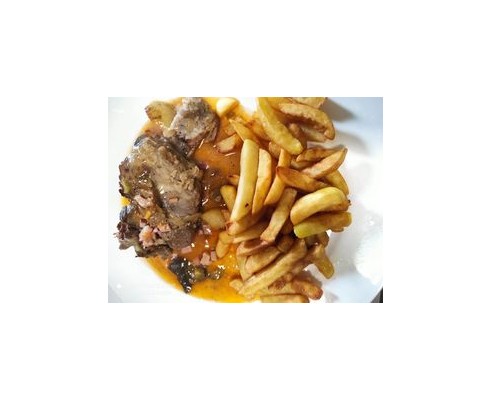 Св.джолан на фурна с бекон ,краставичка,печен сос и ПК